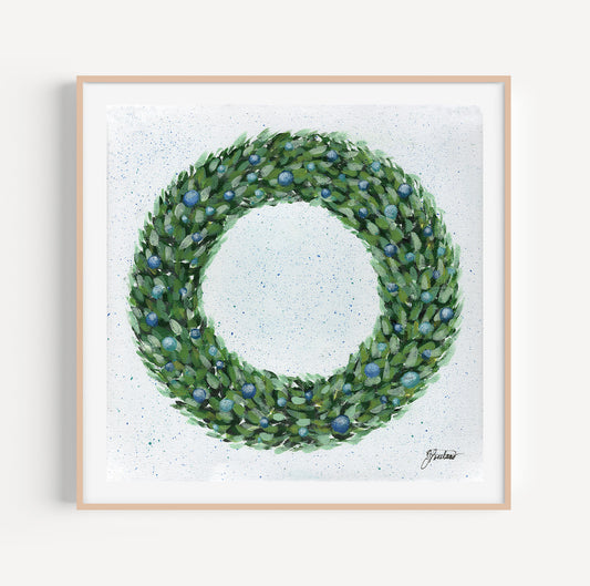 Holiday Wreath Print
