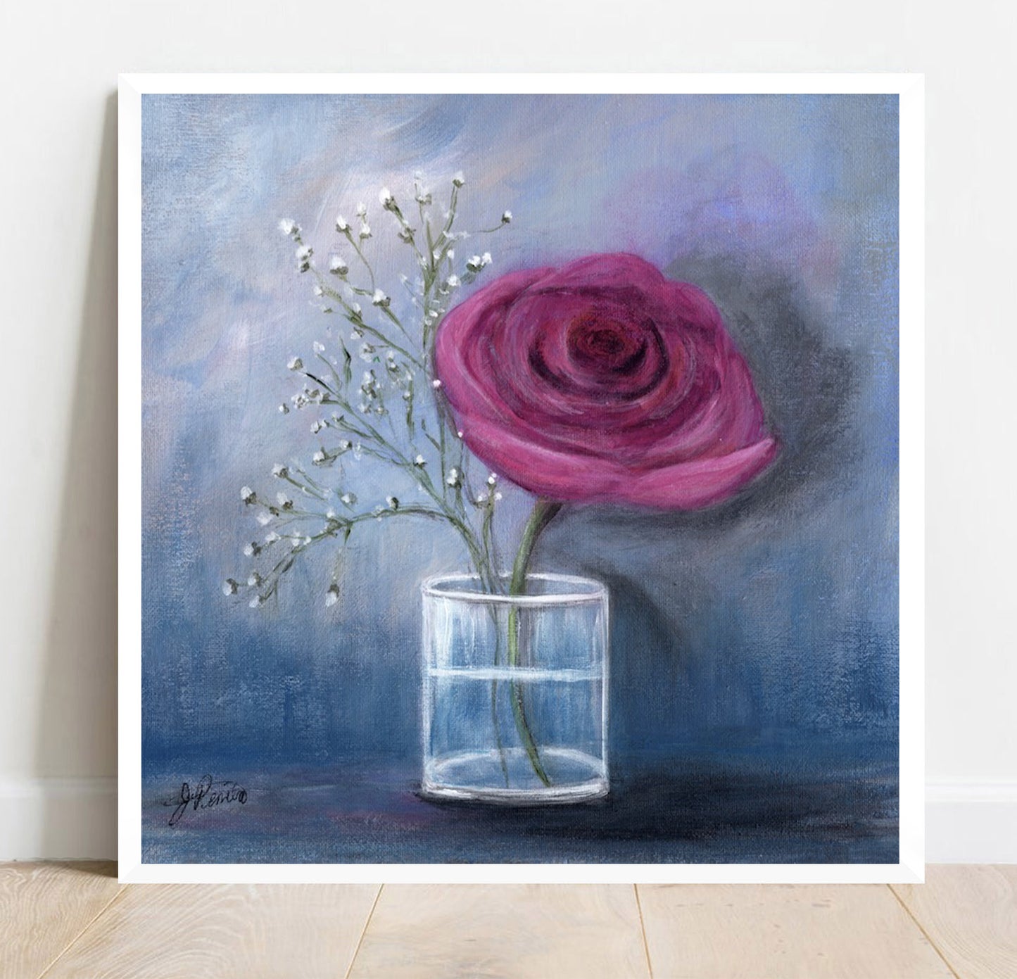 Abstract Rose Painting