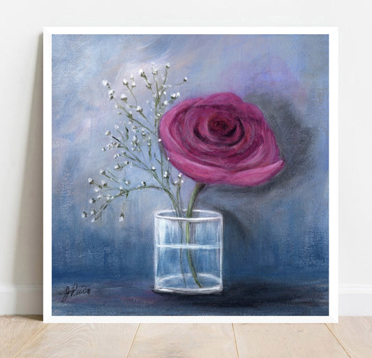 Abstract Rose Painting